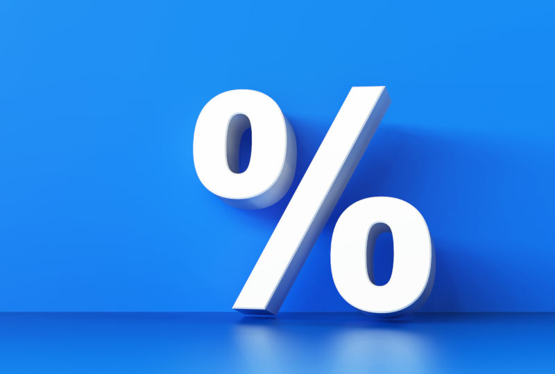 A percent sign